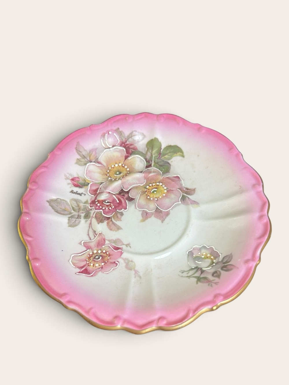 Imperial Germany Porcelain Saucer